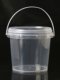Clay sealed round barrel storage barrel Transparent plastic fresh-keeping box Crystal clay Slime plasticine packing barrel box