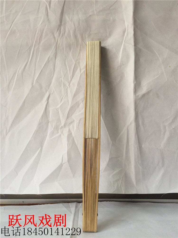 드라마 및 오페라 용품 북경 오페라 무대 공연 의상 공예 등나무 종이 부채 순수 수제 흰색 부채 백서 부채 부채