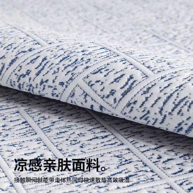 MUJI Summer Class A Ice Silk Bed Sheet Cool Silk Air Conditioning Bed Cover Fully Inclusive Protective Cover Bed Sheet Three-Piece Set 2