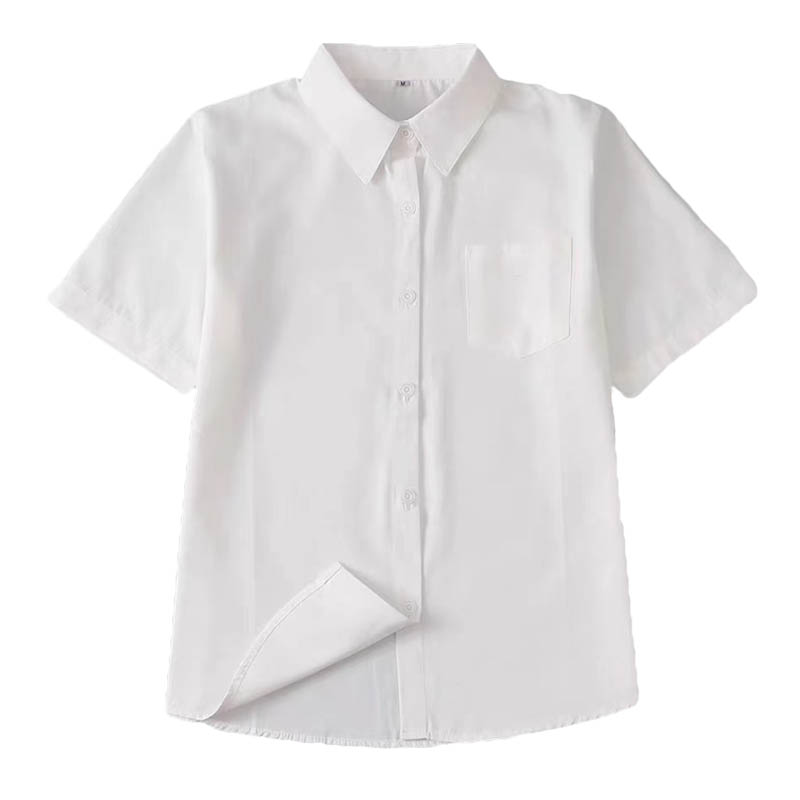 PREPPY JK UNIFORM SUIT FULL PLEATED SKIRT SUIT STUDENT CLASS UNIFORM SHORT SLEEVE WHITE SHIRT WOMENS SUMMER
