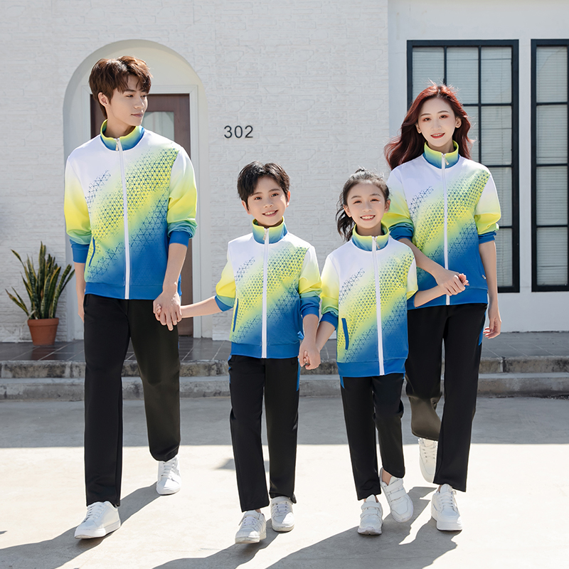 NEW CASUAL SPORTSWEAR SETS MALE AND FEMALE COUPLES LONG-SLEEVED STUDENT CLASS UNIFORMS GYMNASTICS GYMNASTICS COMPETITIONS TEAM UNIFORMS GROUP PURCHASE