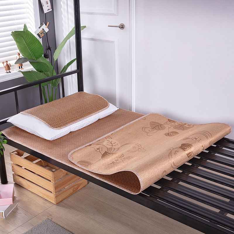 RATTAN MAT ICE SILK MAT 0.8M BED DOUBLE MAT 0.9M 1.2 FOLDABLE BAMBOO MAT SOFT STRAW MAT SUMMER