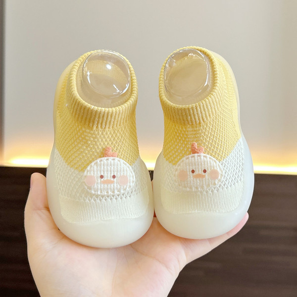 夏季男宝宝网眼凉鞋学步鞋可爱婴儿鞋透气网面休闲地板鞋不掉袜鞋