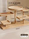 Stall display stand staircase solid wood creative jewelry ornaments display stand display stand storage dessert succulent ins