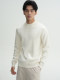 Soobaai machine washable solid color simple half-high neck rib knit sweater warm autumn and winter pullover sweater