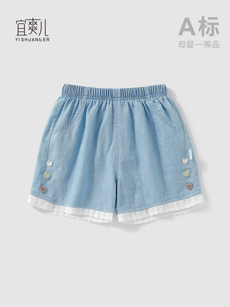 【纯棉软牛仔】女童短裤小女孩夏季轻薄休闲裤中小童宝宝新款裤子