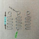 Terminal machine material return S-shaped spring spot 304 stainless steel 0.6/0.7/0.8/1.0 wire diameter snake-shaped hanging spring