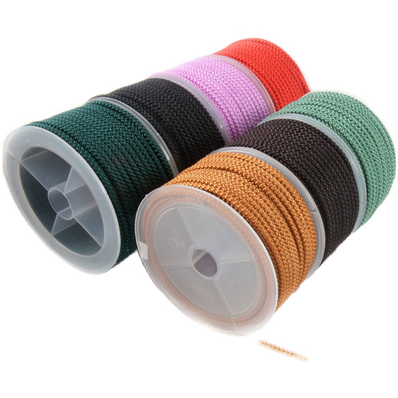 CULTURAL PLAY ROPE WEAR-RESISTANT BRACELET ROPE NON-ELASTIC BUDDHA BEAD ROPE HAND-WOVEN PINEAPPLE ROPE BRACELET BEADED NECKLACE ROPE