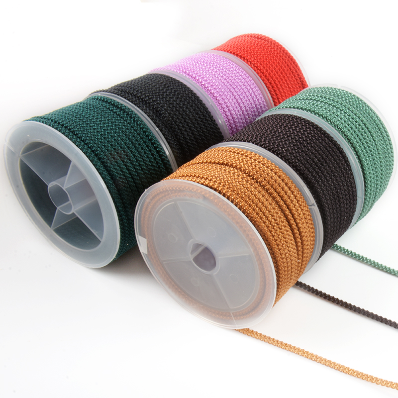 CULTURAL PLAY ROPE WEAR-RESISTANT BRACELET ROPE NON-ELASTIC BUDDHA BEAD ROPE HAND-WOVEN PINEAPPLE ROPE BRACELET BEADED NECKLACE ROPE
