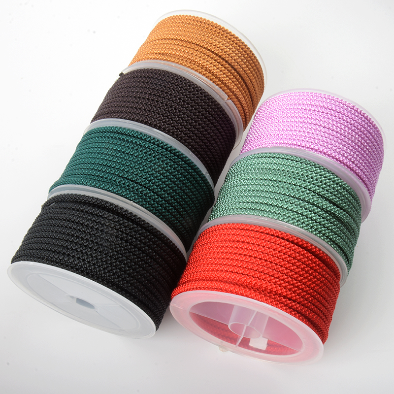 CULTURAL PLAY ROPE WEAR-RESISTANT BRACELET ROPE NON-ELASTIC BUDDHA BEAD ROPE HAND-WOVEN PINEAPPLE ROPE BRACELET BEADED NECKLACE ROPE