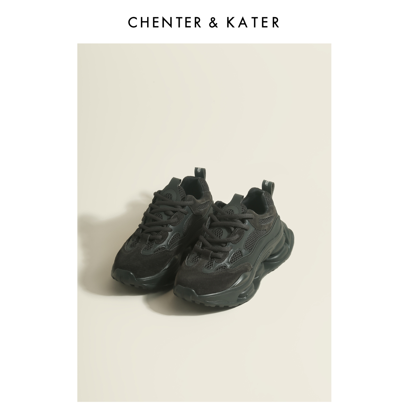 CHENTER&KATER PLATFORM DADDY SHOES WOMENS SPRING|SUMMER 2024 BREATHABLE AND VERSATILE RETRO INNER HEIGHTENED SNEAKERS