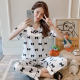 Шелковая пижама, летние шелковые штаны, тонкий комплект, 2025 года, популярно в интернете, короткий рукав, изысканный стиль