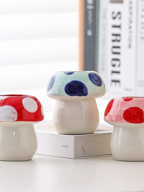 Mushroom knife and chopsticks storage rack high-end ceramic chopsticks chopstick cage makeup brush storage box