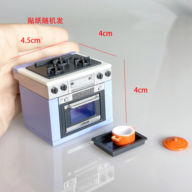 Dollhouse furniture ornaments mini retro simulation TV cabinet model children's play house toys