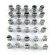 304 stainless steel fan nozzle high and low pressure atomization nozzle dust removal cleaning fan humidification nozzle water pipe nozzle