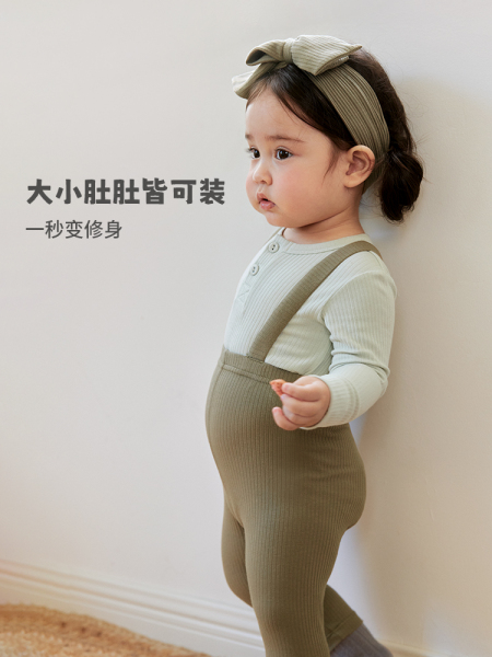 考拉鼻鼻婴儿举重裤[经典basics·时尚百搭]柔软护肚裤宝宝背带裤 — 3