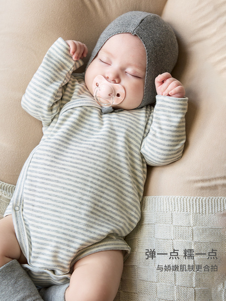 考拉鼻鼻[纯彩柔雾·新生氛围感]初生婴儿衣服基础百搭四季连体衣 — 4