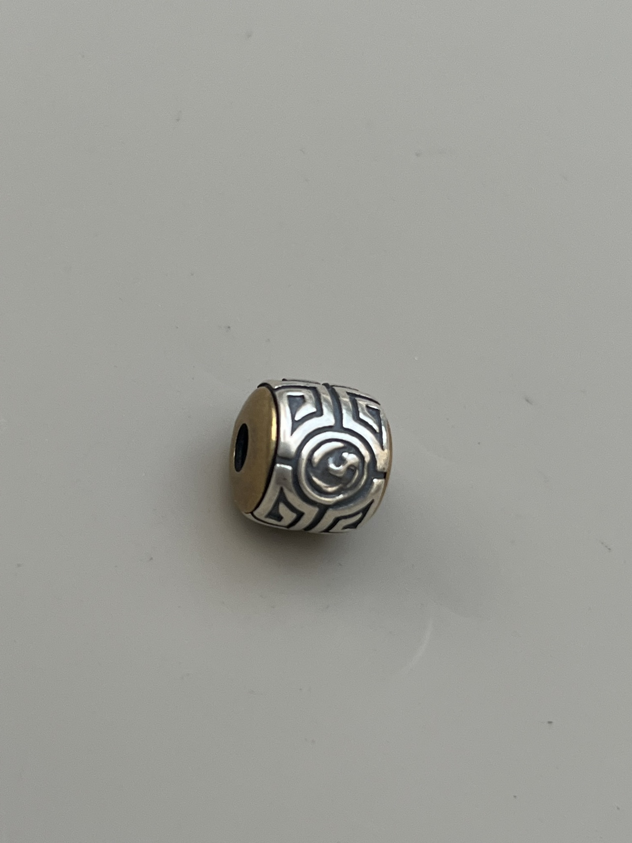 보구 패턴 휠 배럴 비즈는 수동으로 회전 가능 크기 12X12MM 소재 S  탑 비즈 허리 비즈