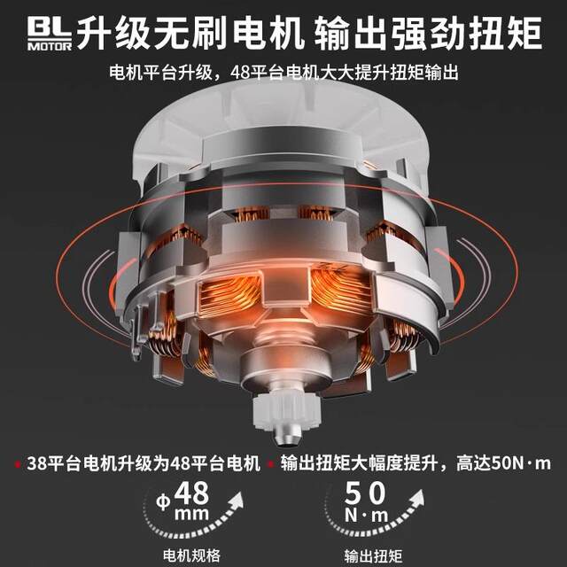 大艺20V无刷锂电钻多功能电动螺丝刀工具手持式冲击手电钻A7-3302