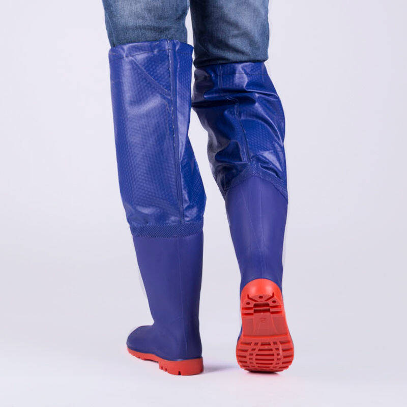 ANTI-SNAKE BITE OVER THE KNEE MEDIUM HIGH RAIN BOOTS RAIN BOOTS MENS AND WOMENS SUPER HIGH LONG WATERPROOF SHOES NON-SLIP FISHING BOOTS