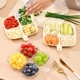 Prepare dish wall-mounted hotpot dish soy sauce dipping sauce side dishes storage kitchen tableware side dishes small dish HHT