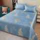 2022 Ice silk mat three-piece set of summer mats can be washed sheet mat 1 5 1 8 2 meters bed