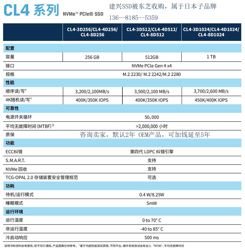 SSSTC LITE CL4 1T M.2 2230 CA6 2TB 2242 CL1 NVME 솔리드 스테이트 드라이브 SSD