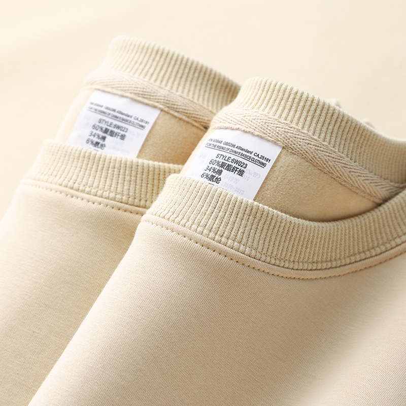 DELICATE AND SKIN-FRIENDLY  SILVER FOX VELVET  600G HEAVY SILVER FOX VELVET ROUND NECK UNDERSHIRT LOOSE AND VERSATILE SWEATSHIRT FOR MEN AND WOMEN