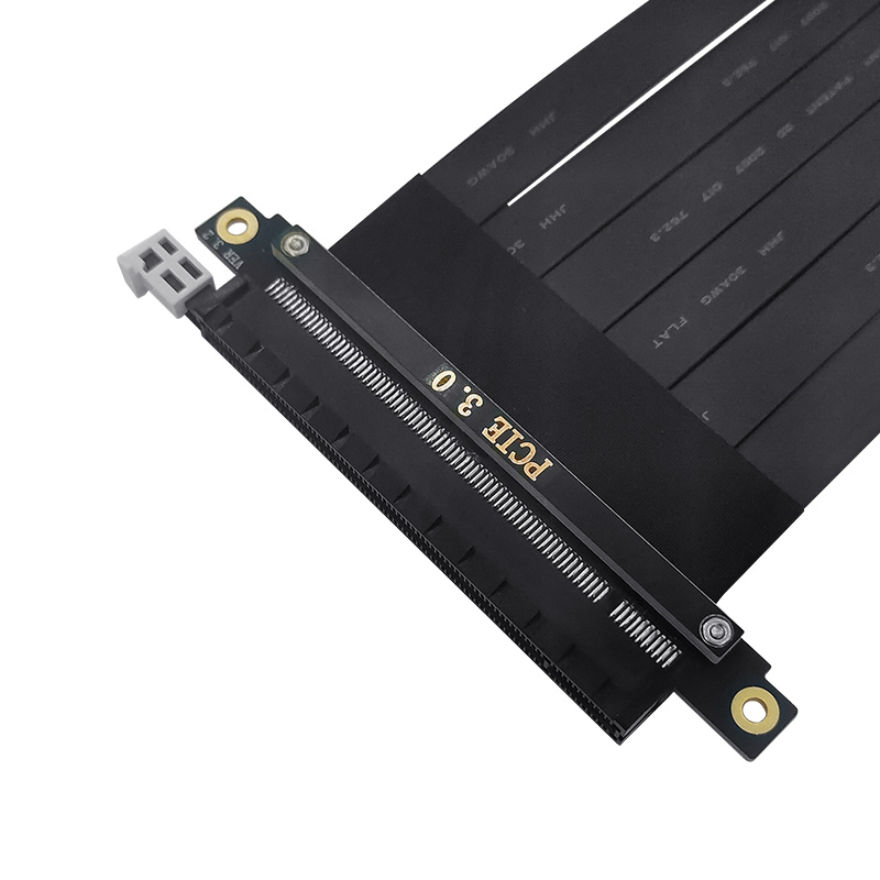 JHH GRAPHICS CARD EXTENSION CABLE PCIE 3.0 X16 STRAIGHT ADAPTER CABLE HIGH-SPEED SHIELDED PCIE GEN3 STABLE
