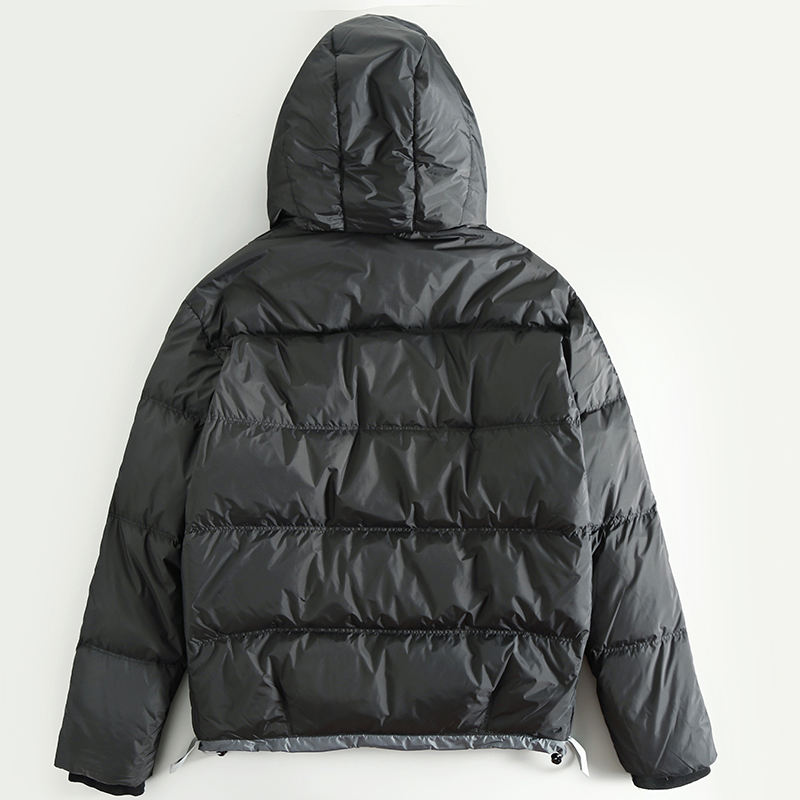FOREIGN TRADE MENS CLOTHING FACTORY FIRST-LINE CUT LABEL TAIL SINGLE EXPORT WINTER SHORT HOODED WHITE DUCK DOWN JACKET WARM JACKET