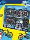 Lezai: Children's alloy bicycle model curved road side slide boy simulated metal mountain bike toys