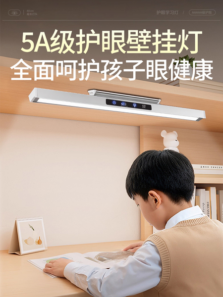 台灯壁挂式护眼学习专用全光谱长条充电学生儿童宿舍书桌阅读磁吸