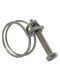 Free shipping stainless steel 304/201 wire hose throat clamp rubber pipe clamp double wire throat clamp hinge hose pipe clamp