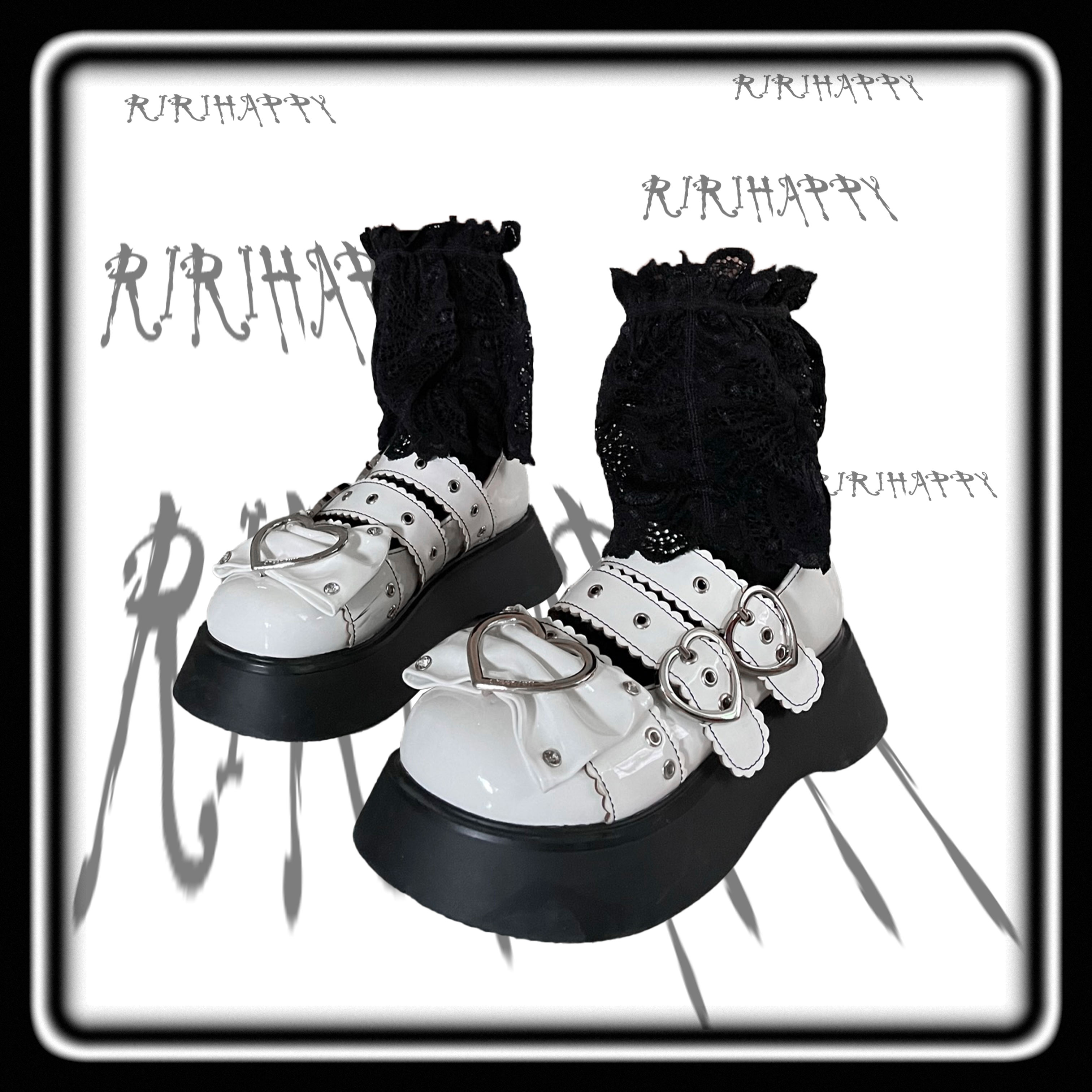 RIRIHAPPY DARK LACE LOLITA SHORT SLEEVES GOTHIC LEG COVERS