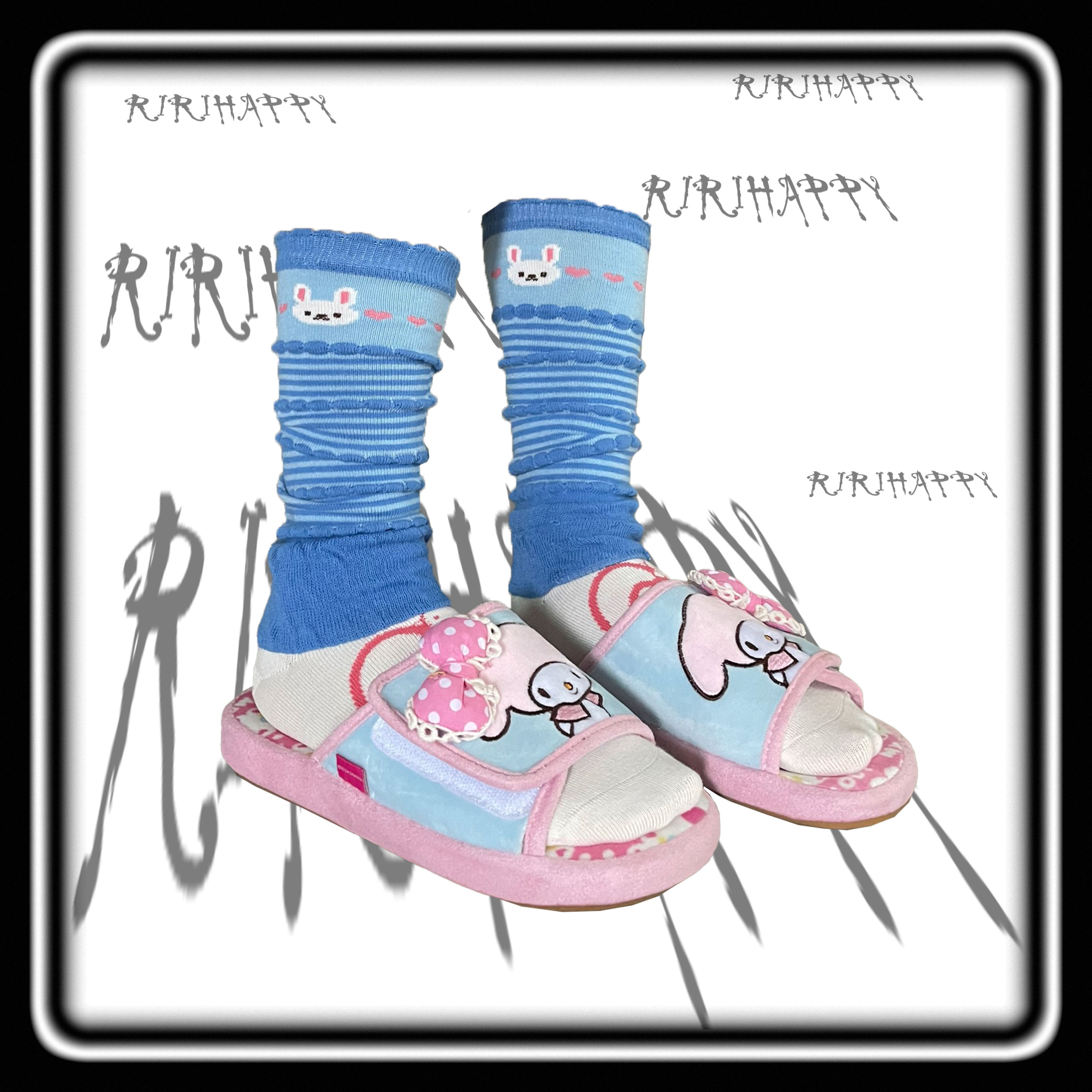 RIRIHAPPY BUNNY BEAR BOW SLEEVE LEG COVER