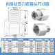 Stainless steel inner and outer wire joint outer wire diameter thread size thickened to direct pressure gauge welding of inner wire