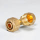 Solar energy aluminum-plastic pipe joint copper snap 1620 specifications complete 6 points hot and cold water accessories direct elbow tees