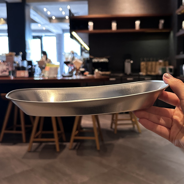 餐具控入！美式复古风野餐盘薯条炸鸡油炸小吃盘马口铁托盘水果盘