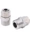 316 stainless steel quick screw joint, high voltage direct-through terminal lock, female PU tetrafluoro soft plastic nylon PE pipe joint