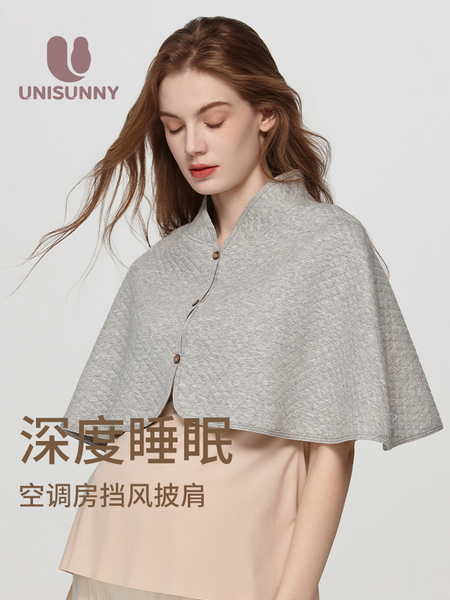 unisunny月子披肩纯棉哺乳衣护肩颈孕妇产后喂奶斗篷四季通用秋季