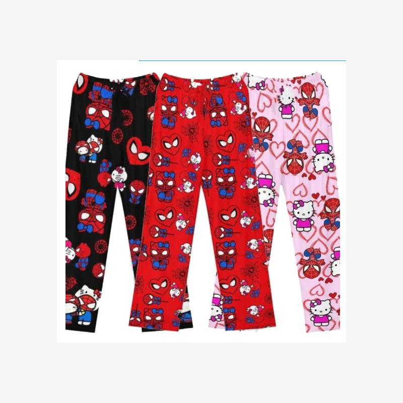 CUTE SANRIO CARTOON PAJAMAS ANIME HELLO KITTY PANTS MULTICOL