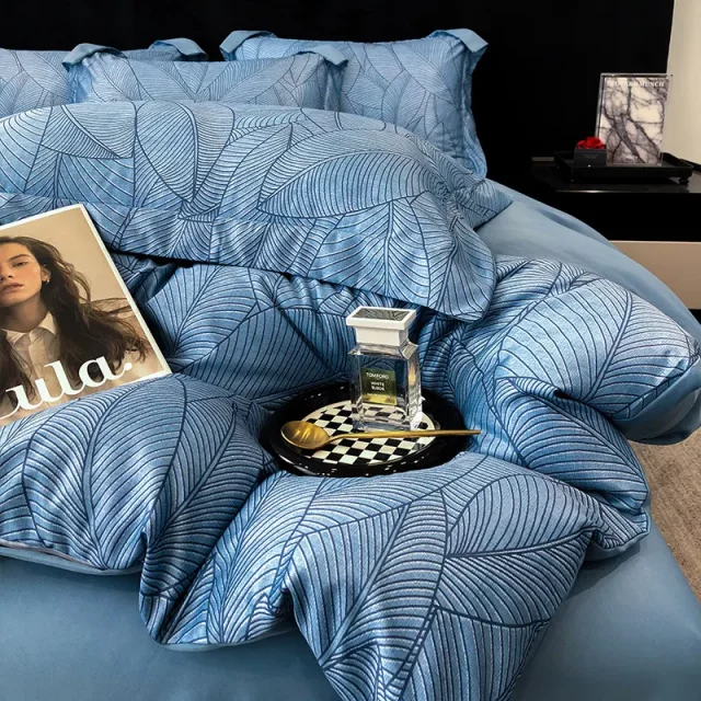 New Washed Tennis Four-Piece Silk Skin-Friendly Comfortable Quilt Cover Bedding Sheets High-Pretty Summer Bedding Wholesale