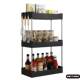 Kitchen seasoning storage rack Household countertop oil, salt, sauce, vinegar seasoning multi-layer washbasin desktop storage rack