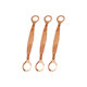 Copper flange electrostatic jumper wire anti-static connection wire copper braided pipe bridge tray grounding valve distribution box