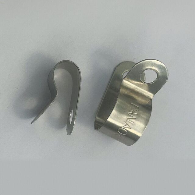 304不锈钢单管夹片R型管卡P型水油管夹电缆Q686夹理线束线夹线卡