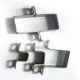 304 stainless steel square card square wire groove clip square tube several words horse clamp clamp hoop right angle bracket clamp tube card