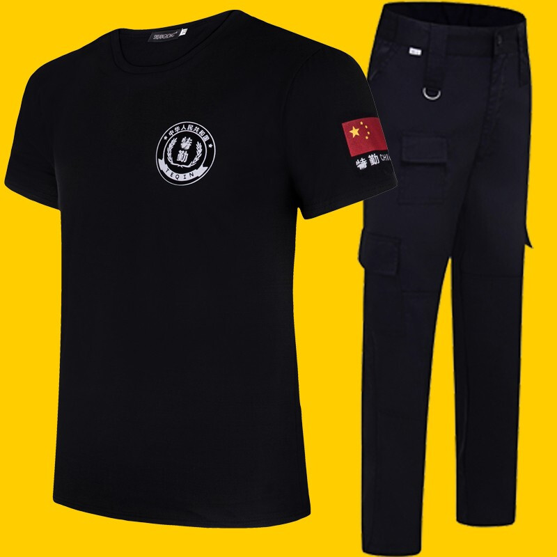 SUMMER DUTY UNIFORMS SHORT SLEEVE T-SHIRTS SUMMER CLOTHES BREATHABLE CLOTHES SECURITY UNIFORMS PROPERTY SECURITY COTTON THIN HALF SLEEVES