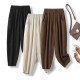 Removal of the counter outlet clearance and pick up cotton and linen harem pants for women in summer loose casual nine-point feet pants blooming pants