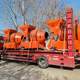Automatic feeding mixer JZC900 tire type mobile mixing equipment Rotary drum climbing mixer