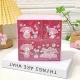 Ins Style Girl Heart Kulomi Desktop Drawer Box Large Size Powder Transparent Storage Box Three-Square Classification Organizing Box